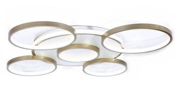 LAMPA DEKORACYJNA SUFIT 102W ZŁOTA +  PILOT  DL-F05