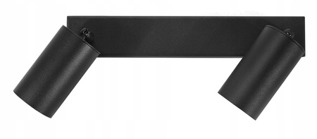 LAMPA SZYNA CZARNA 2 X GU10