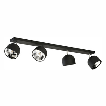 ALTEA BLACK LAMPA SUFITOWA 4 PŁ + ŻARÓWKI