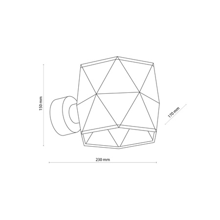 KANTOOR LEN NEW KINKIET 1 PŁ