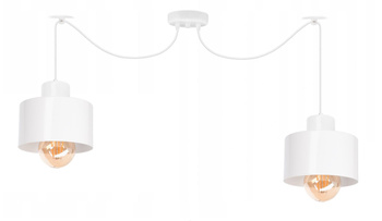 Lampa wisząca PAJĄK LOFT 2 biały