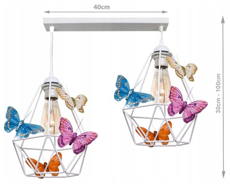 Lampa wisząca MOTYLEK 2 WHITE