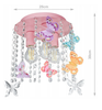 Lampa sufitowa MOTYLEK KRYSZTAŁKI 3 róż