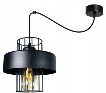 Lampa wisząca PAJĄK LOFT PRESTIGE 1 czarna