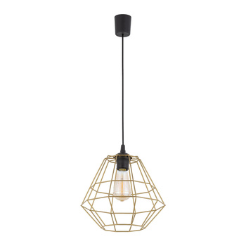 DIAMOND NEW BLACK/GOLD LAMPA WISZĄCA 1 PŁ D