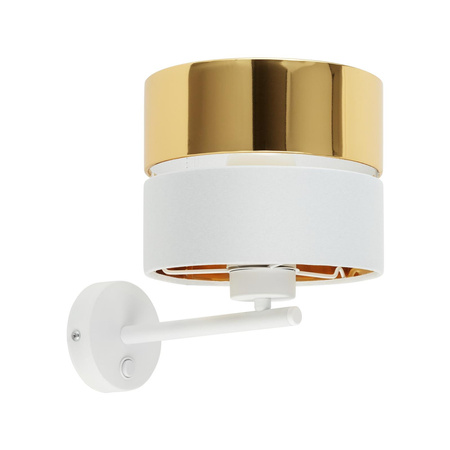 HILTON WHITE/GOLD KINKIET 1 PŁ