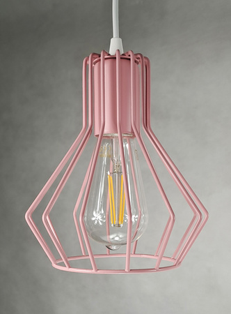 Lampa wisząca MOTYLEK BELL 3 róż