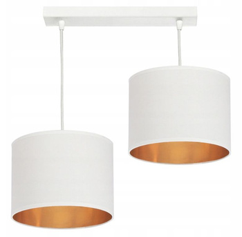 Lampa wisząca GOLD 2 biała