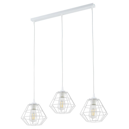 DIAMOND NEW WHITE LAMPA WISZĄCA 3 PL LISTWA