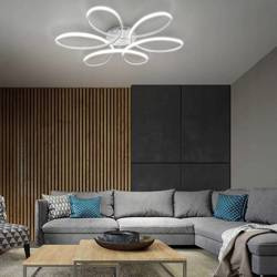 LAMPA DEKORACYJNA OKRĘGI 100W + PILOT BIAŁA DL-J05