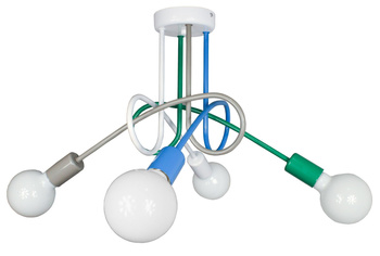 Lampa sufitowa EDISON 4 multicolor