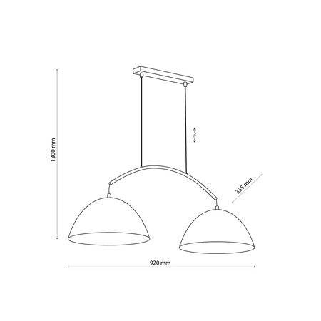 FARO NEW BLACK LAMPA WISZĄCA 2 PŁ