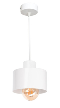 Lampa wisząca LOFT 1 biała