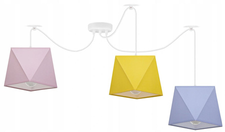 Lampa wisząca PAJĄK DIAMENCIK 3 różne kolory
