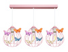 Lampa wisząca MOTYLEK 3 RÓŻ owal