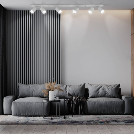 Lampa Szyna Biała 6 x GU10