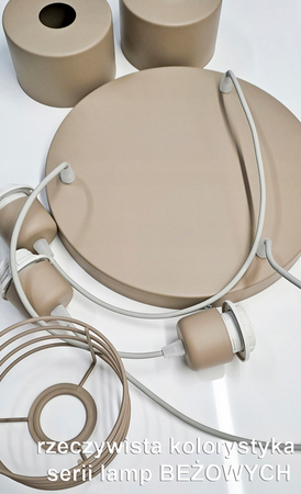 Lampa wisząca PAJĄK LOFT SPIRO 2 beż