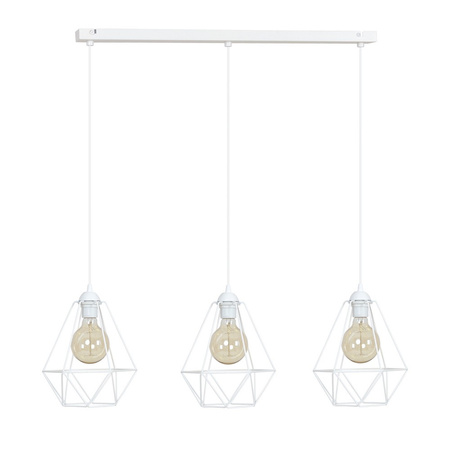 Lampa wisząca DIAMOND 3 biała