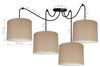 Lampa wisząca PAJĄK ABAŻUR 4