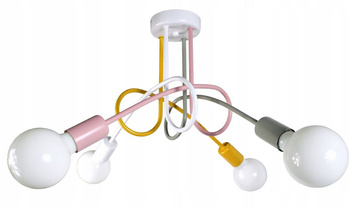 Lampa sufitowa EDISON 4 multicolor żółty