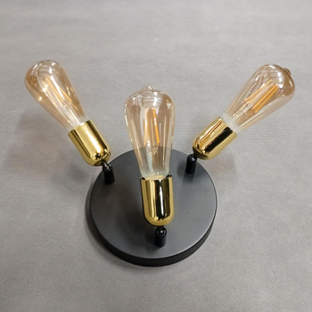 SPECTRA BLACK/WHITE LAMPA SUFITOWA 3 PŁ