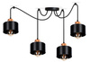 Lampa wisząca PAJĄK LOFT 4 copper
