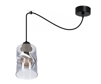Lampa wisząca PAJĄK LOFT SZKŁO 1