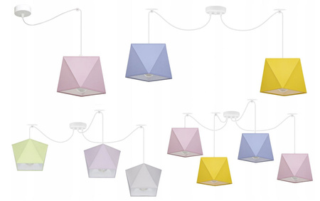 Lampa wisząca PAJĄK DIAMENCIK 1 różne kolory
