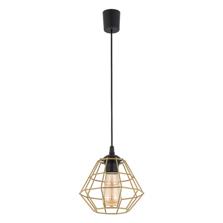 DIAMOND NEW BLACK/GOLD LAMPA WISZĄCA 1 PŁ M