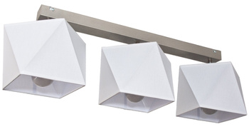 Lampa sufitowa ABAŻUR 3D biały 3pł.