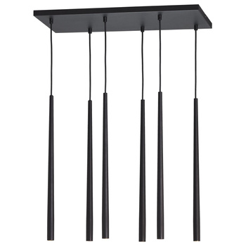 PIANO BLACK LAMPA WISZĄCA 6 PŁ