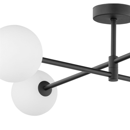 SARIUS BLACK LAMPA SUFITOWA 4 PŁ