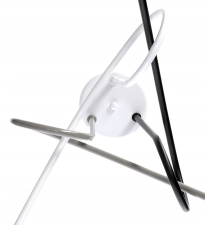 Lampa sufitowa EDISON 3 czarna mix