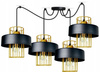 Lampa wisząca PAJĄK LOFT PRESTIGE 4 czarno-złota