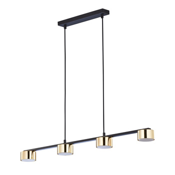 DALLAS GOLD/BLACK LAMPA WISZĄCA 4 PŁ