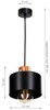 Lampa wisząca LOFT 1 COPPER