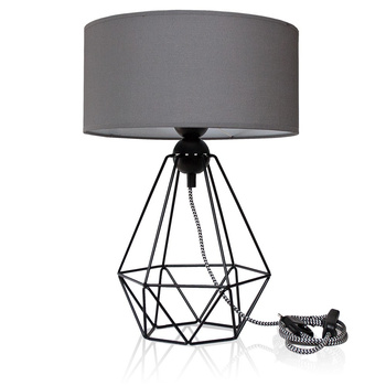 Lampa stołowa DIAMOND 1 szara
