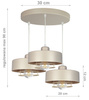 Lampa wisząca LOFT SPIRO 3 beż