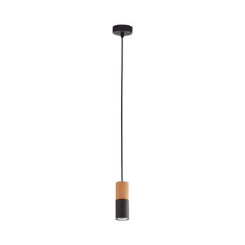 ELIT BLACK/WOOD LAMPA WISZĄCA 1 PŁ