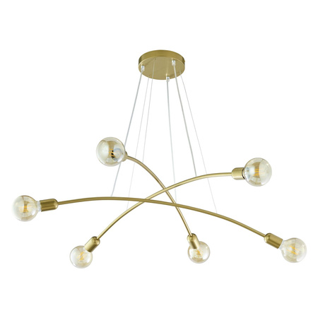 HELIX GOLD LAMPA WISZĄCA 6 PŁ