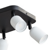 TOP BLACK/WHITE LAMPA SUFITOWA 4 PŁ