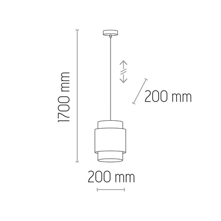 BOHO NATURE LAMPA WISZĄCA 1 PŁ 200