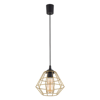 DIAMOND NEW BLACK/GOLD LAMPA WISZĄCA 1 PŁ M
