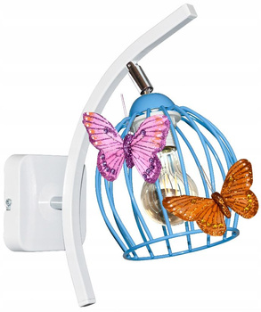 Kinkiet MOTYLEK OWAL 1 niebieski