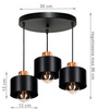 Lampa wisząca LOFT 3 COPPER