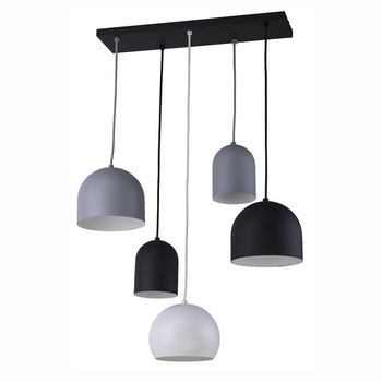 TEMPRE LAMPA WISZĄCA 5 PŁ LISTWA  BLACK