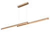 Lampa wisząca SMALL DOUBLE LED 120 dąb drewniana