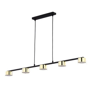 DALLAS GOLD/BLACK LAMPA WISZĄCA 5 PŁ