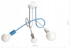 Lampa sufitowa EDISON 3 niebieska