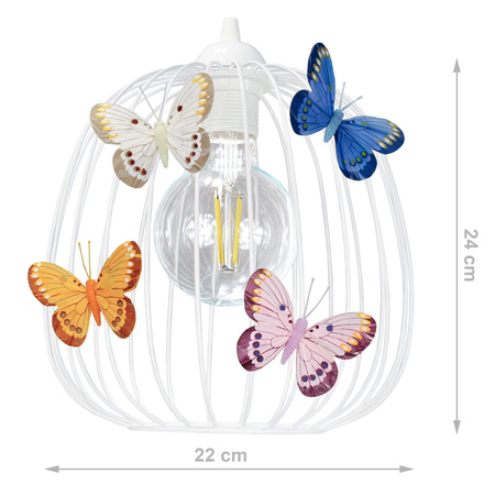 Lampa wisząca MOTYLEK DRUM 1 owal